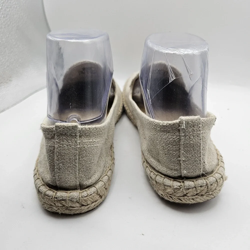 Soludos Womens Elephant Canvas Espadrilles Flats Shoes Beachy Vacation Sz 8
